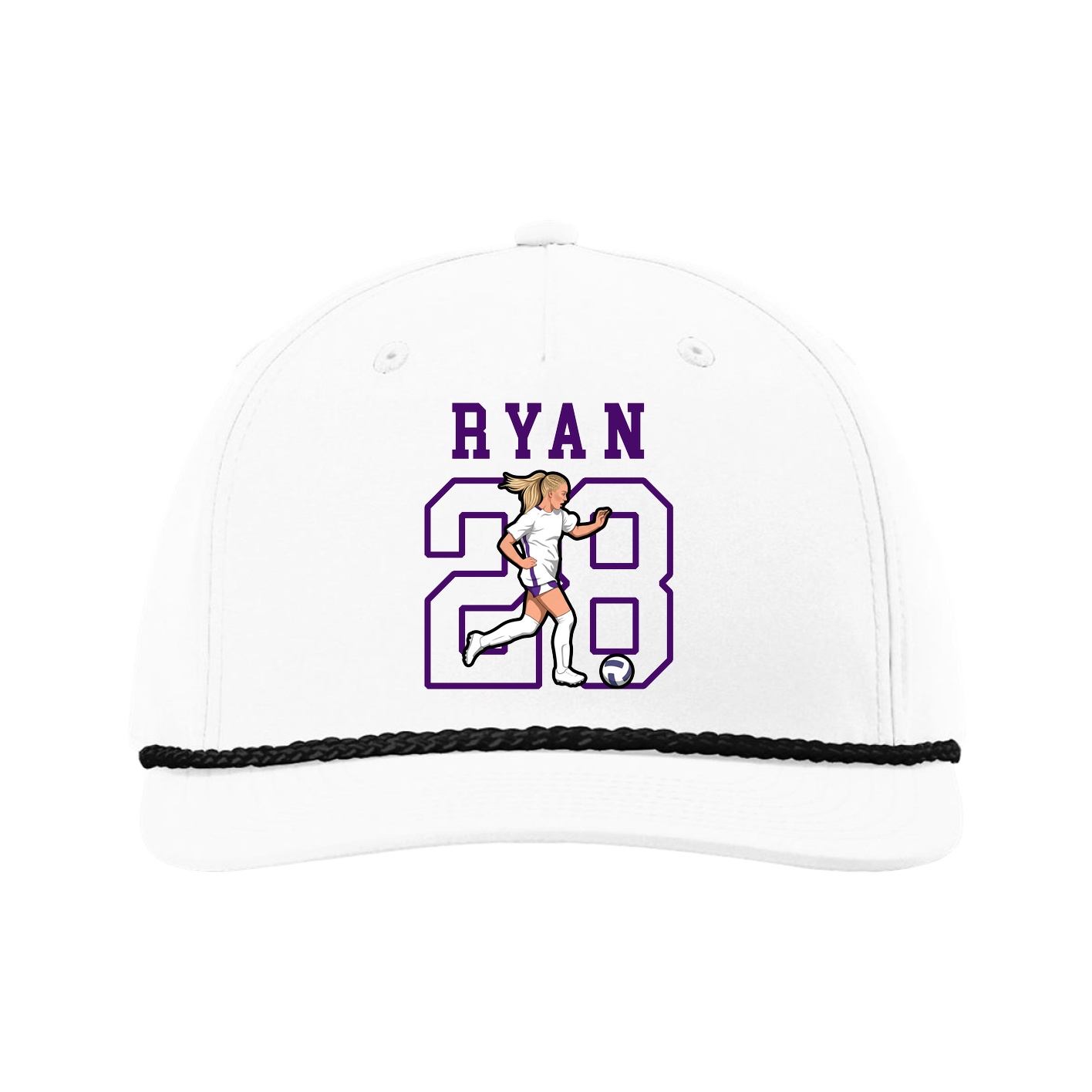 Five-Panel Classic Rope Cap — Shirsey in White