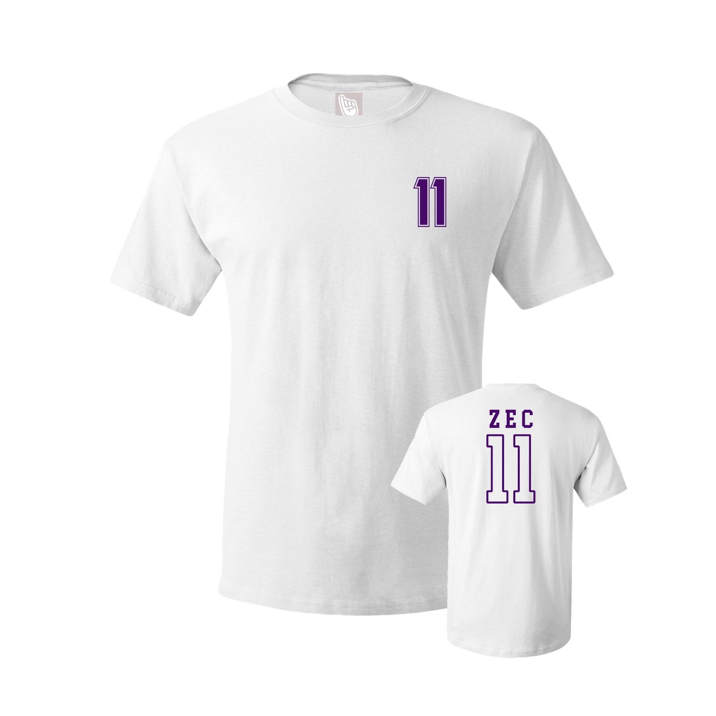 Youth Tee — Chest Back in White