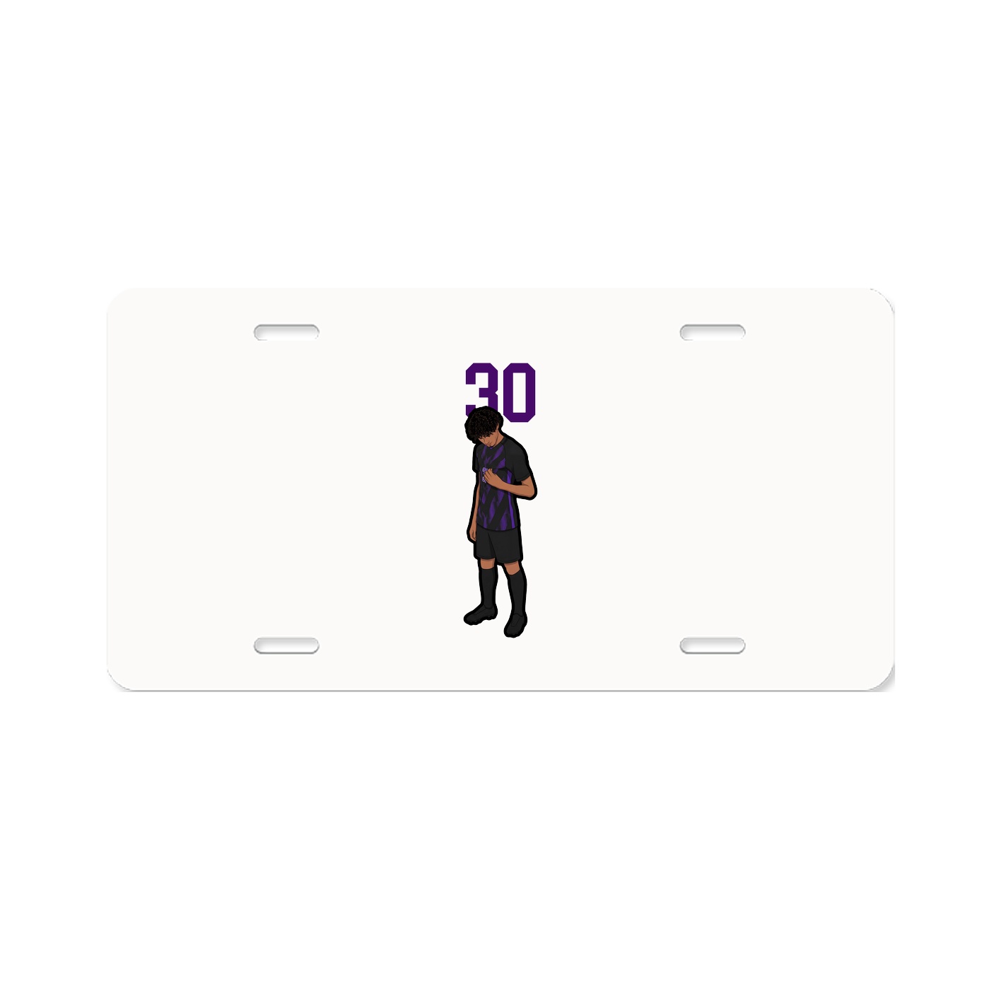 License Plate — Number Top in Classic