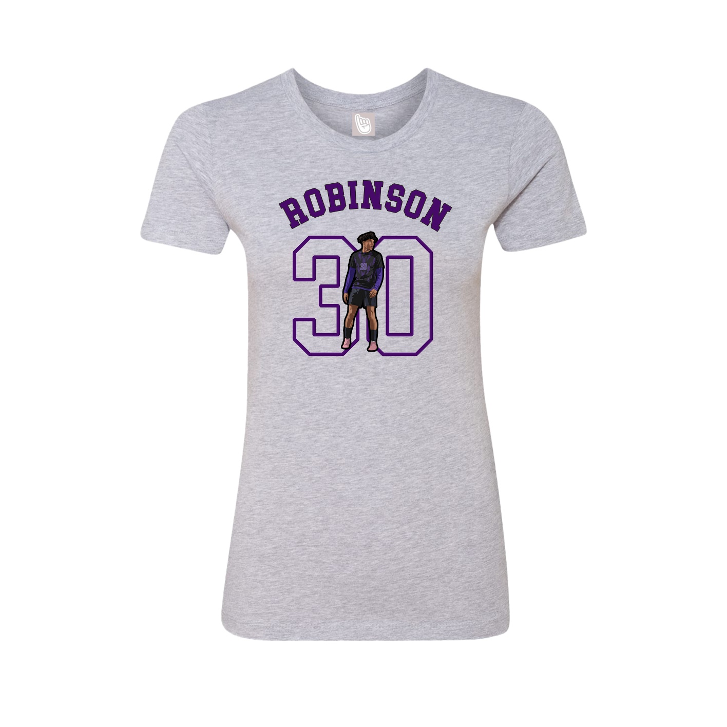 Fitted Women's Tee — Shirsey Arch in Grey
