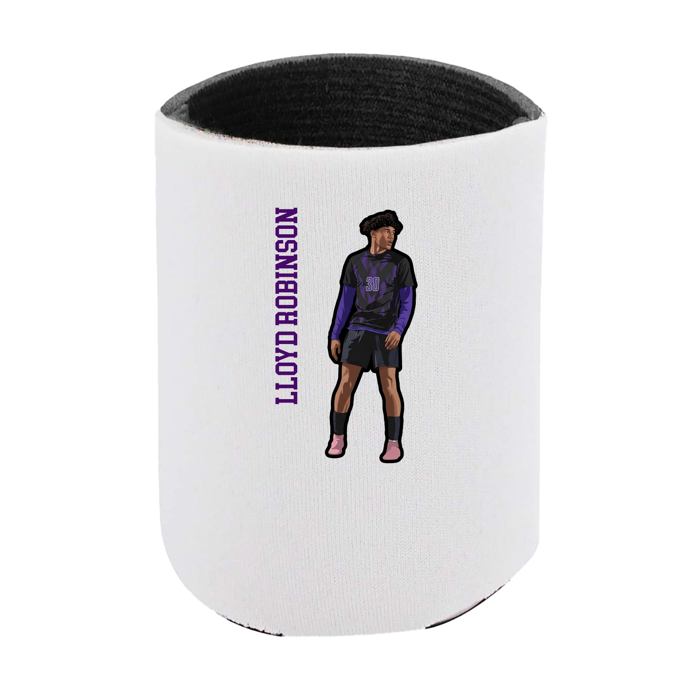 Can Holder — Name Vertical in White