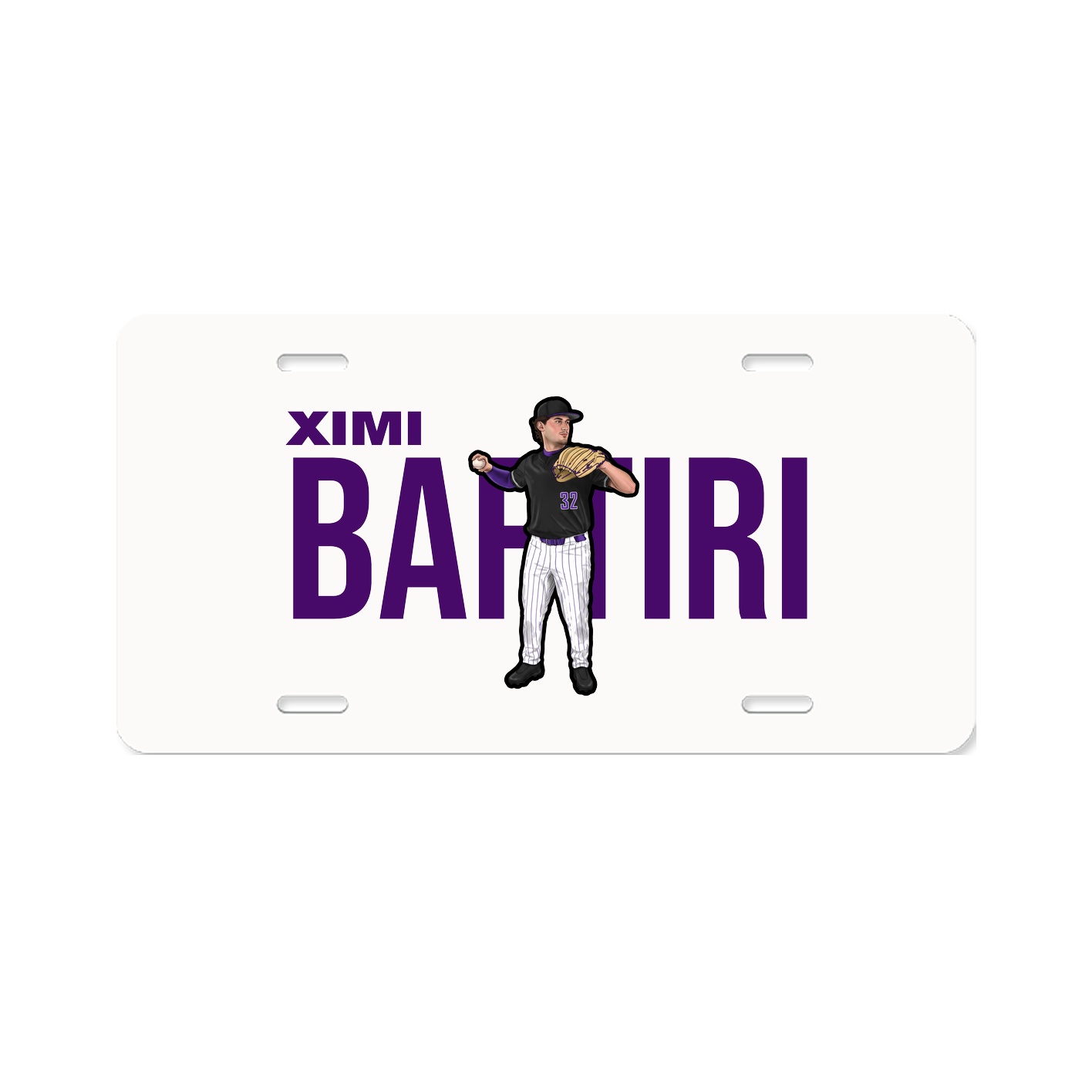 License Plate — Player Name in Classic