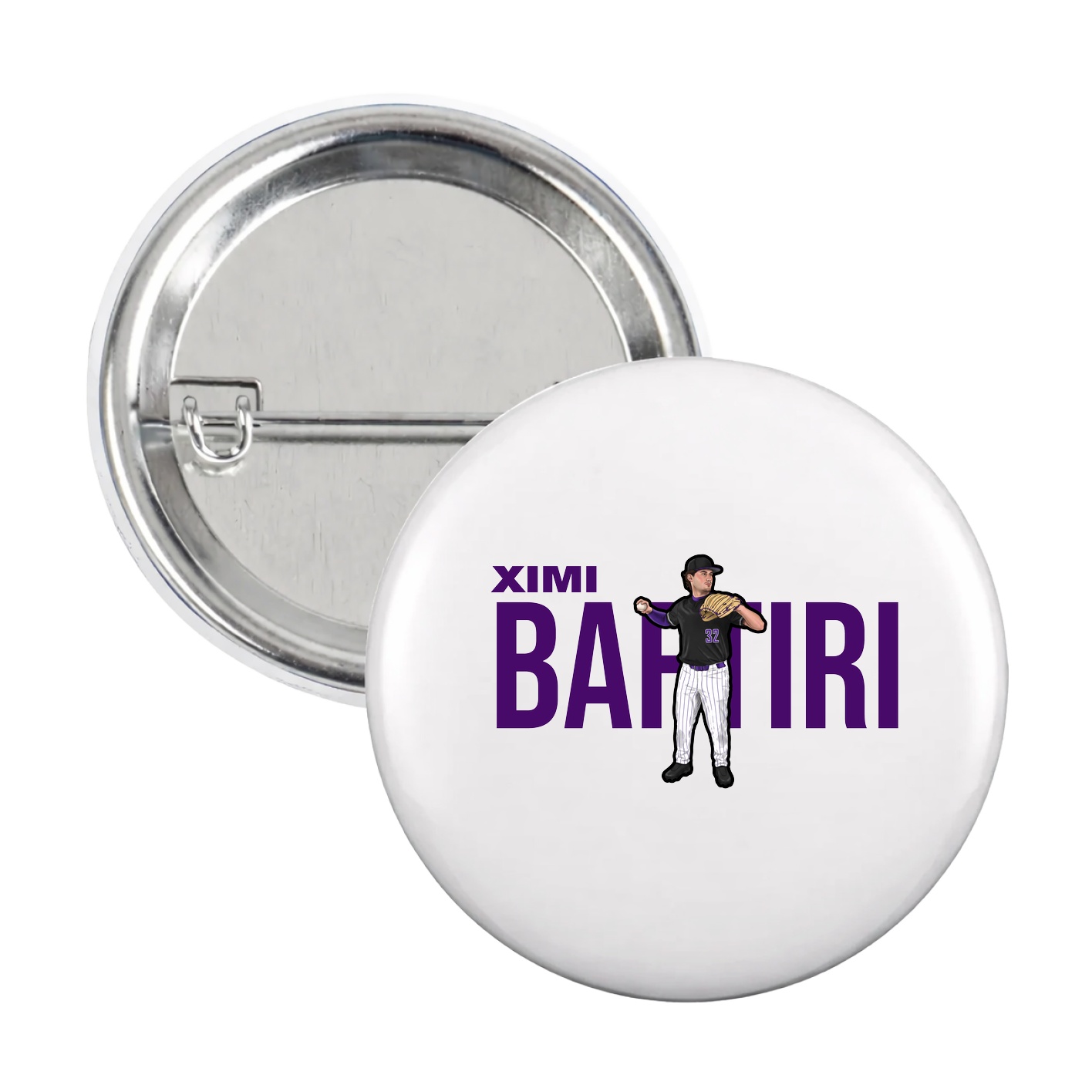 Game Day Button — Player Name in White