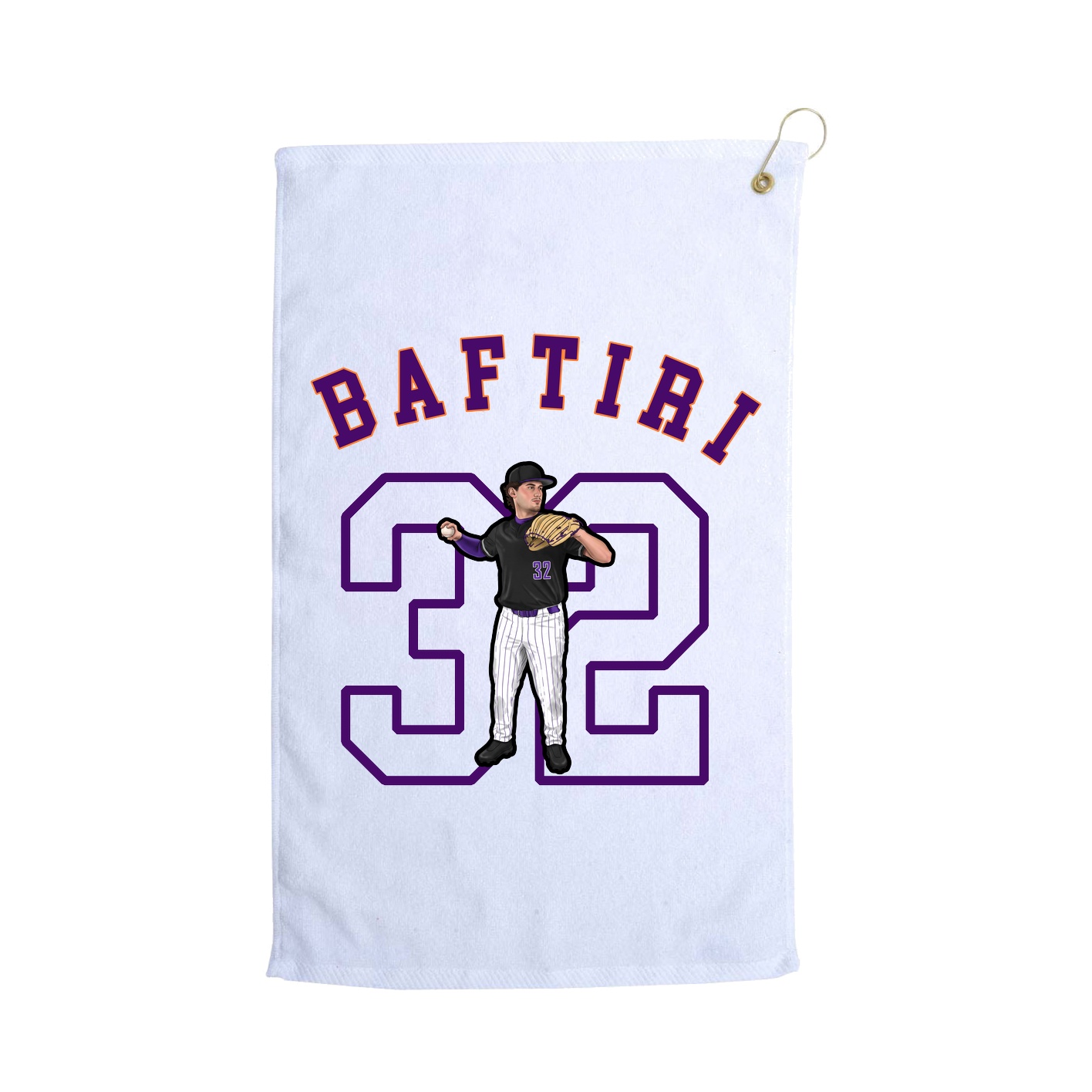Golf Towel — Shirsey Arch in White