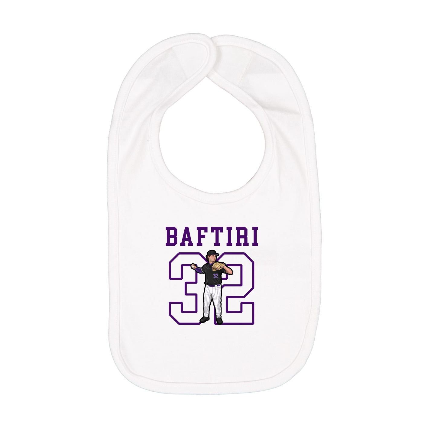 Infant Bib — Shirsey in White