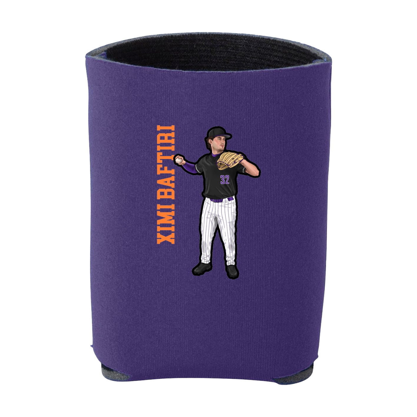 Can Holder — Name Vertical in Purple