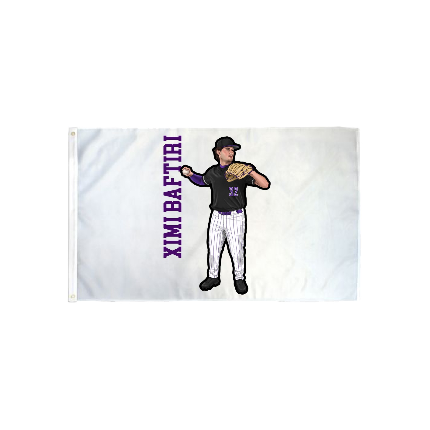 3x5 Flag — Name Vertical in Classic