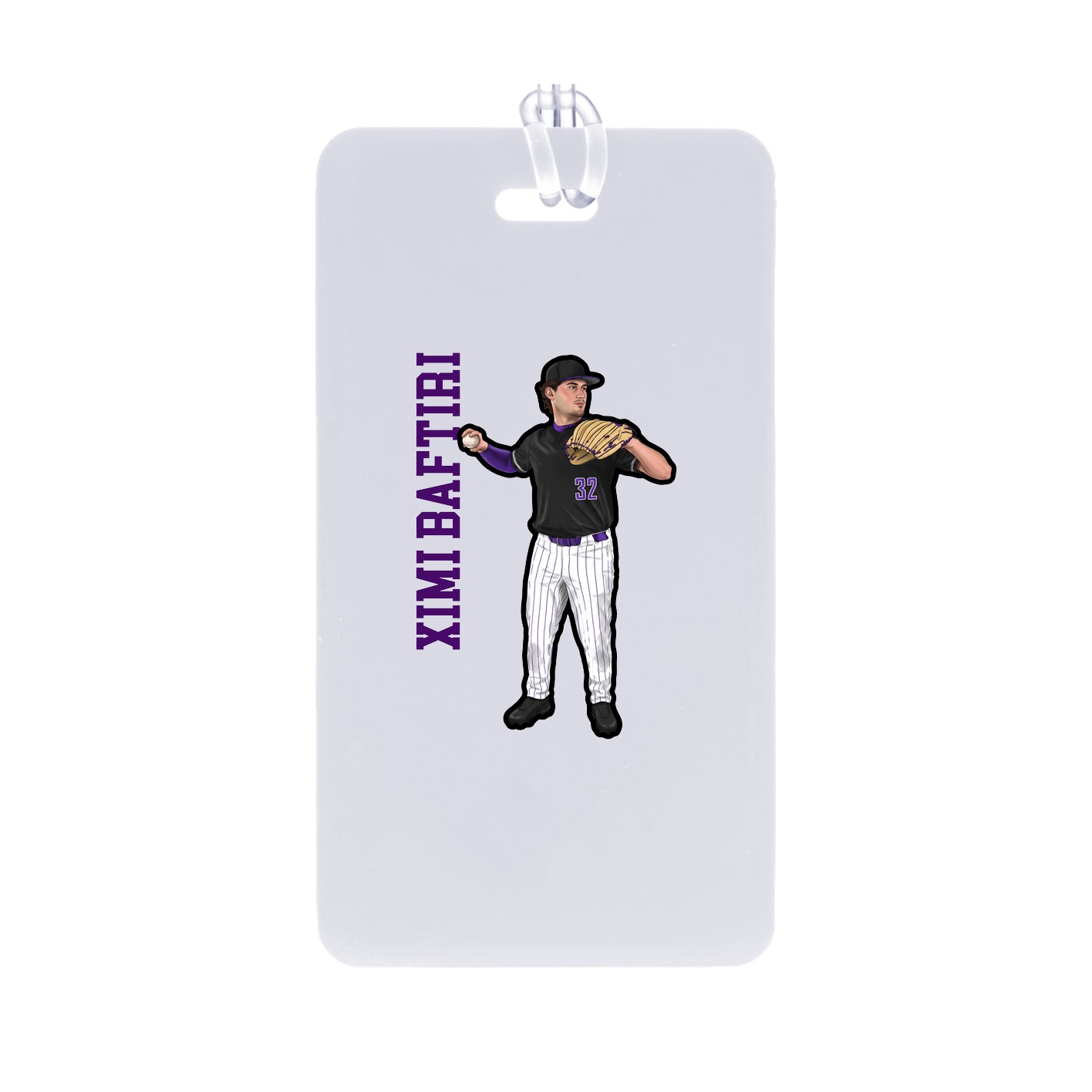 Bag Tag — Name Vertical in Classic