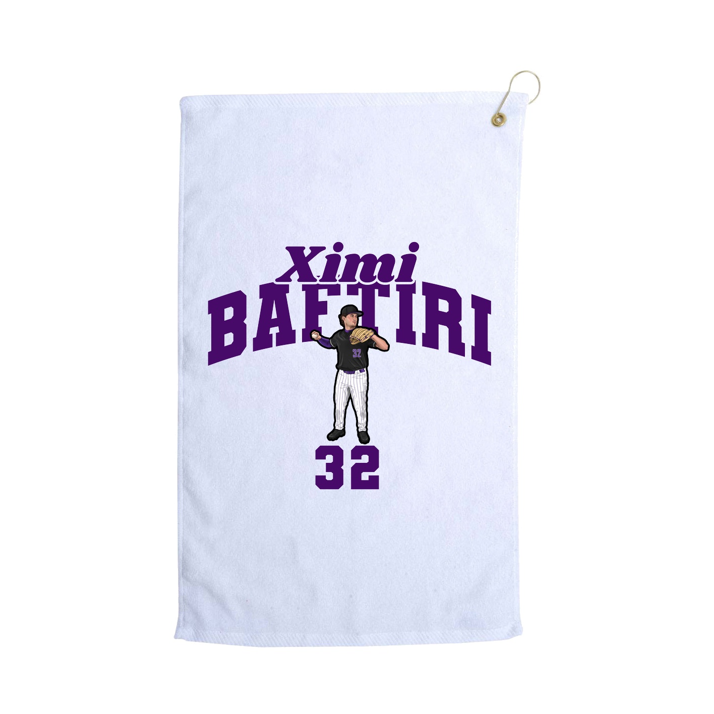 Golf Towel — Signature Arch in White