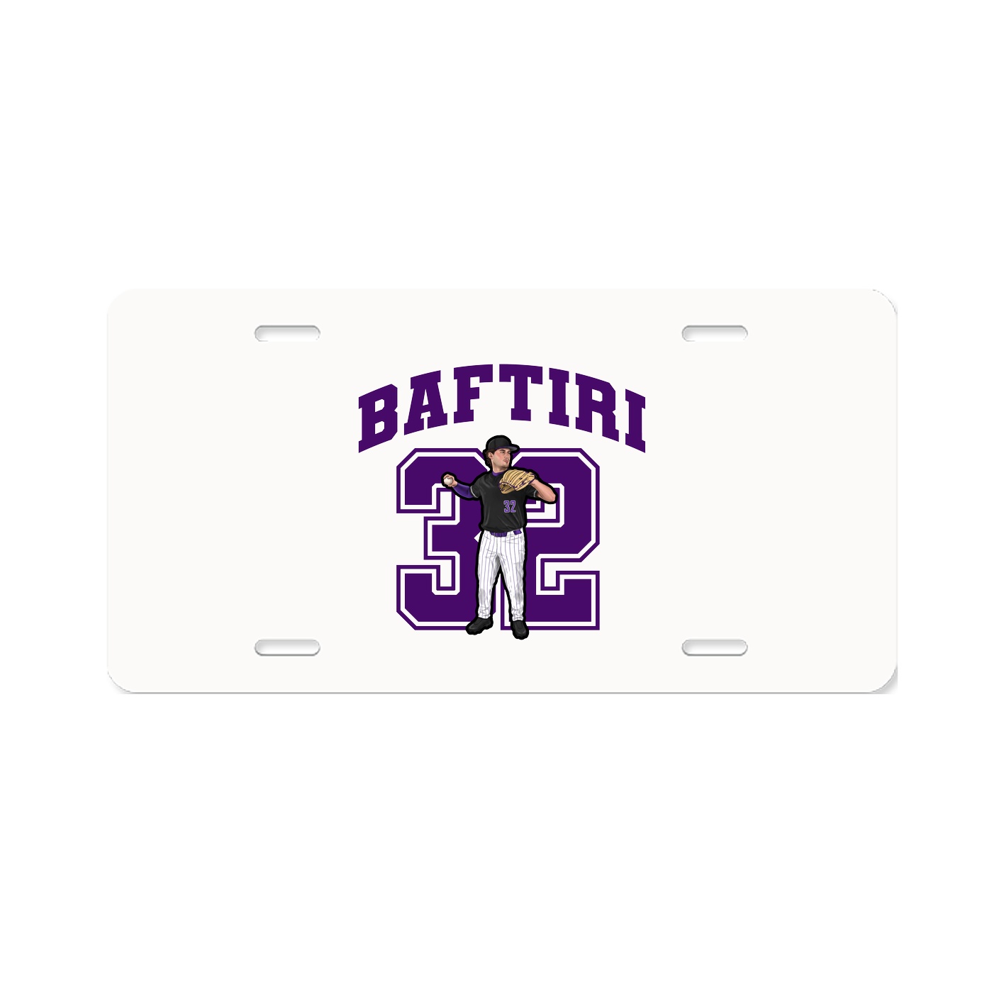 License Plate — Number in Classic