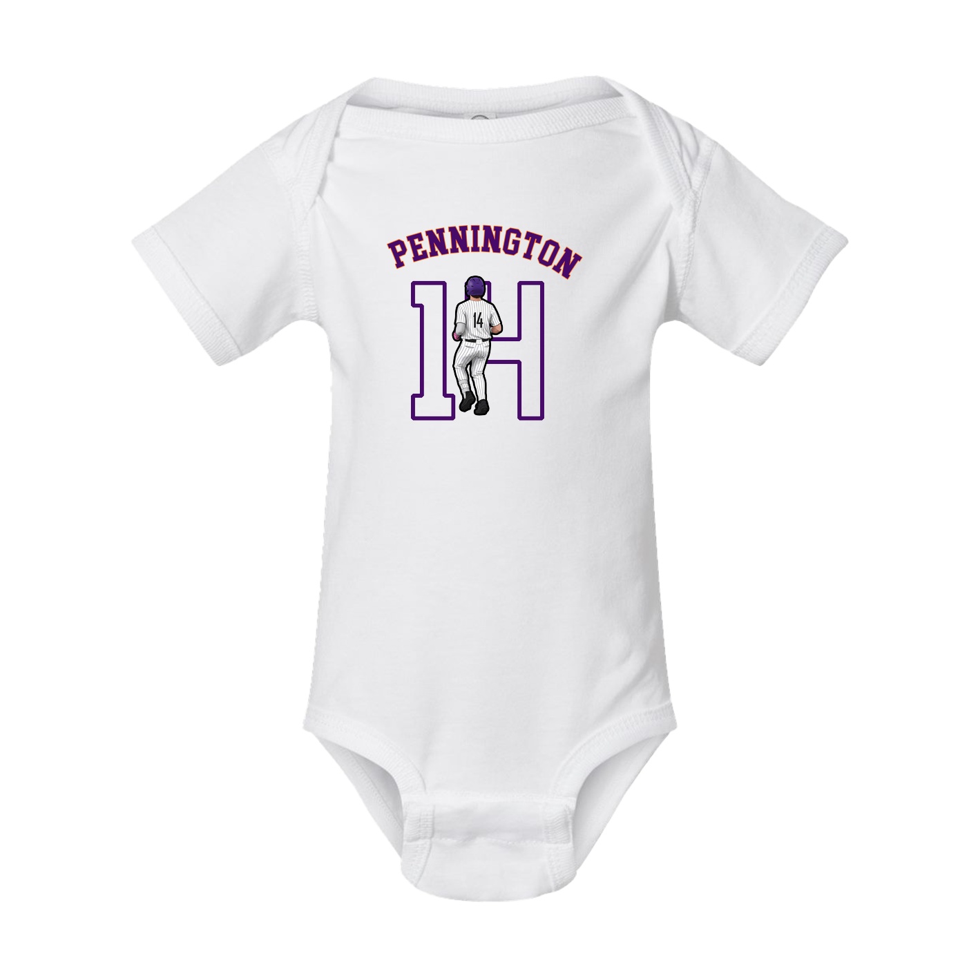 Baby Onesie — Shirsey Arch in White