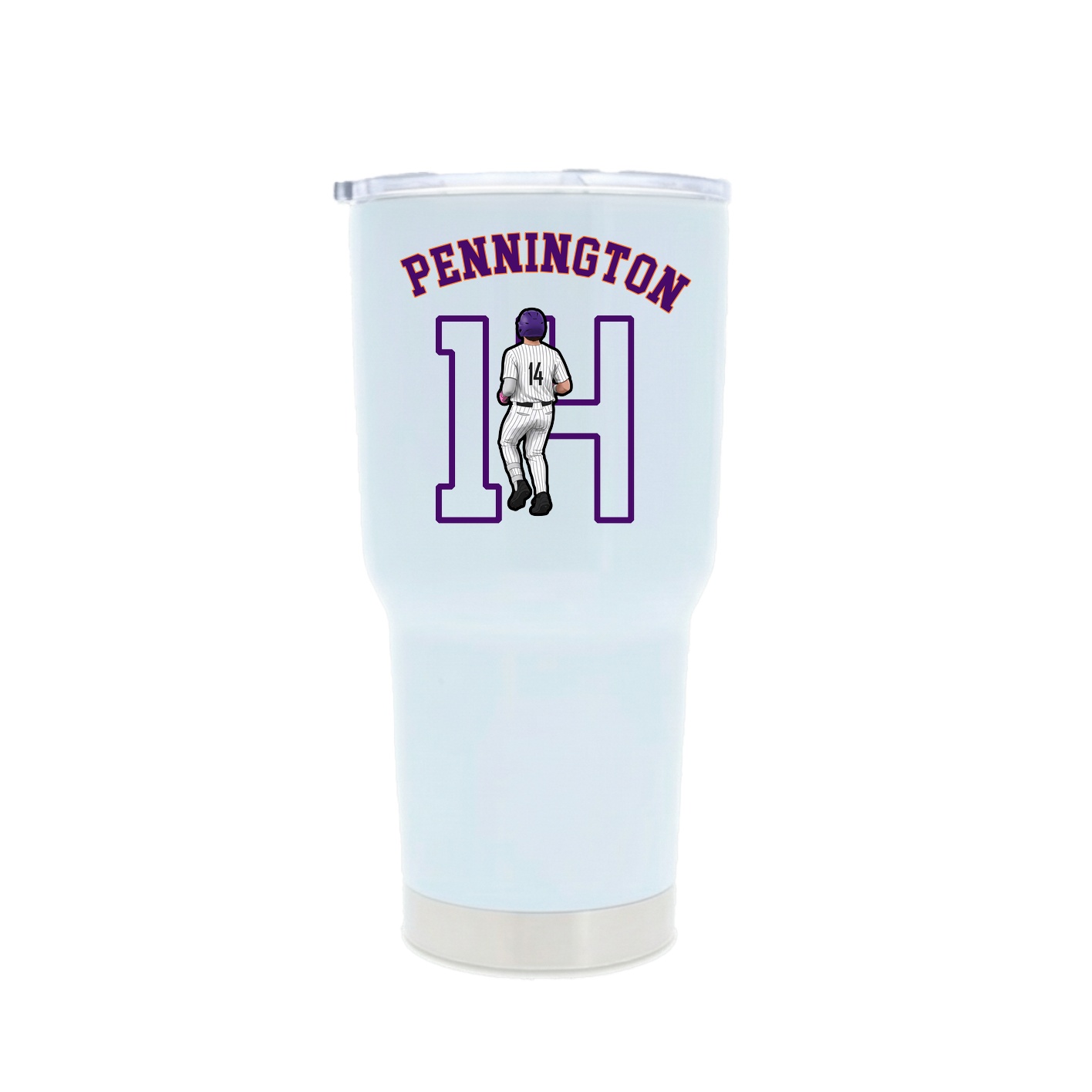 30oz Stainless Steel Tumbler — Shirsey Arch in White