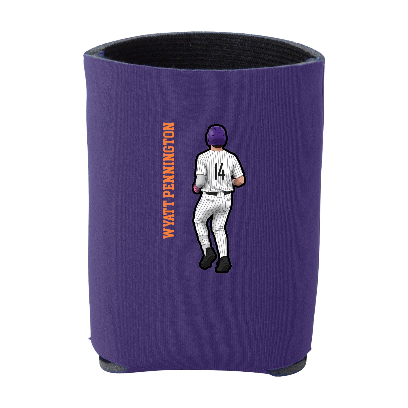 Can Holder — Name Vertical in Purple