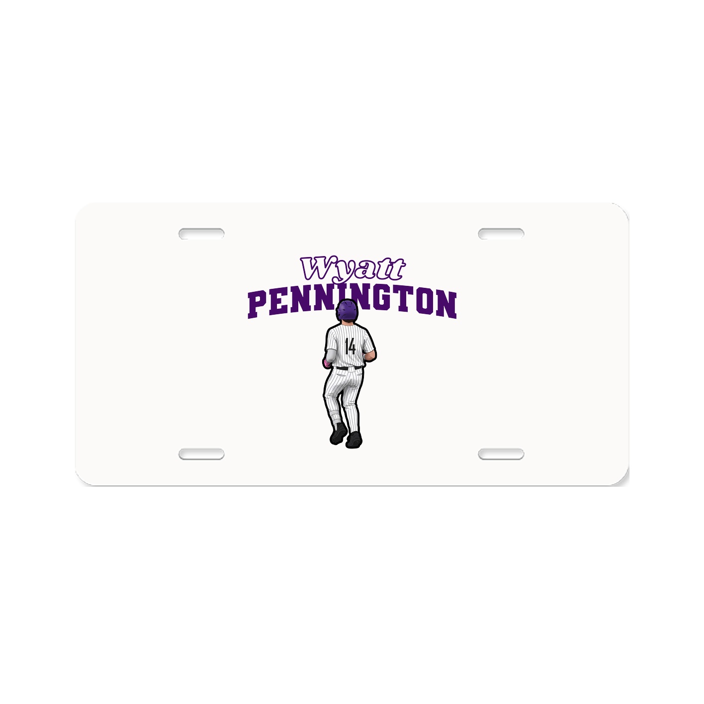 License Plate — Name Arch in Classic