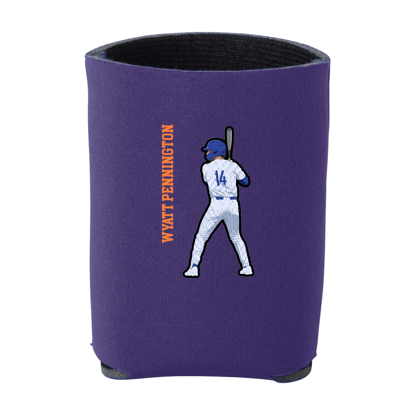 Can Holder — Name Vertical in Purple