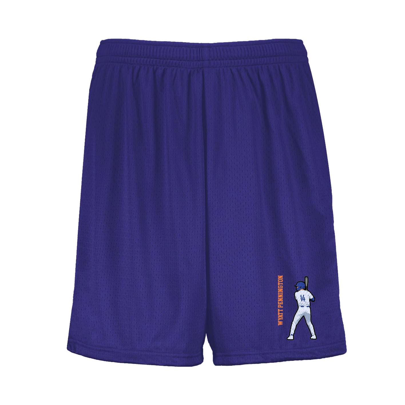 Shorts — Name Vertical in Purple