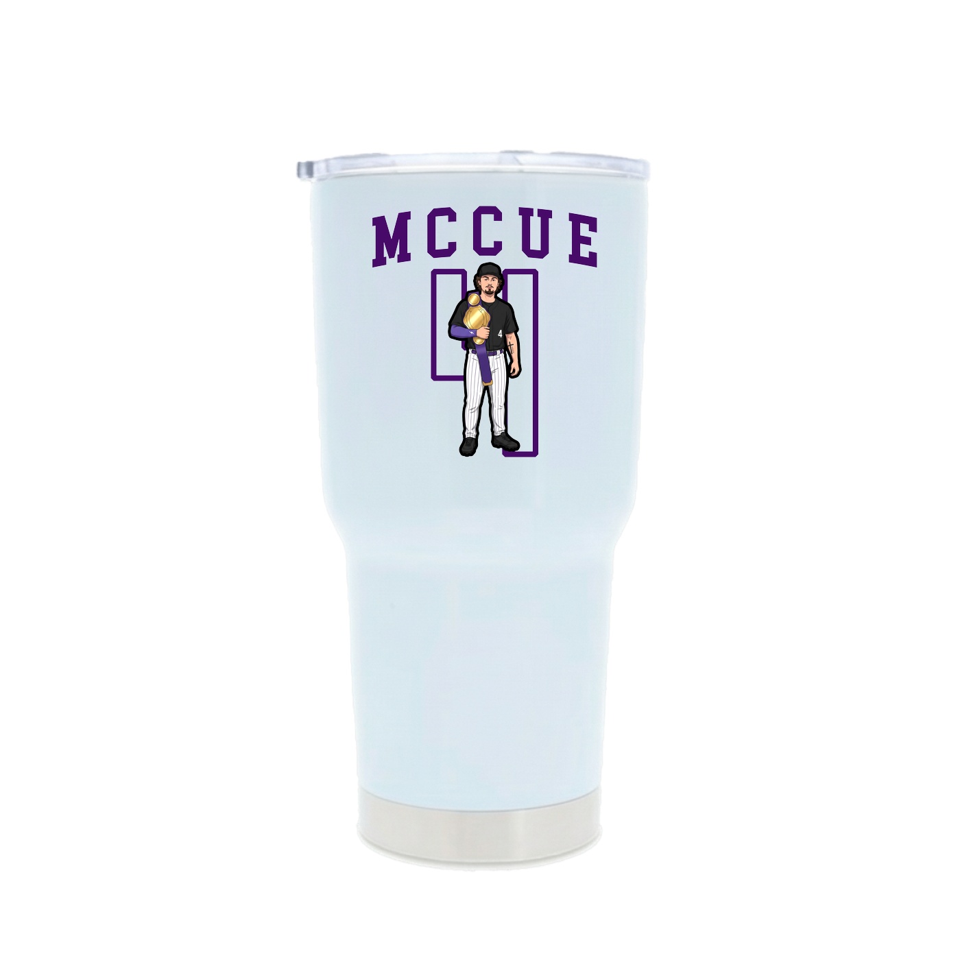 30oz Stainless Steel Tumbler — Shirsey in White