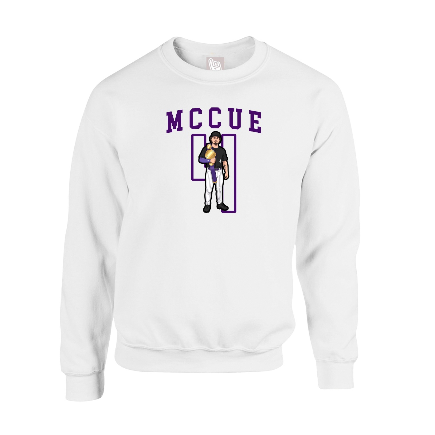 Fleece Crew — Shirsey in White