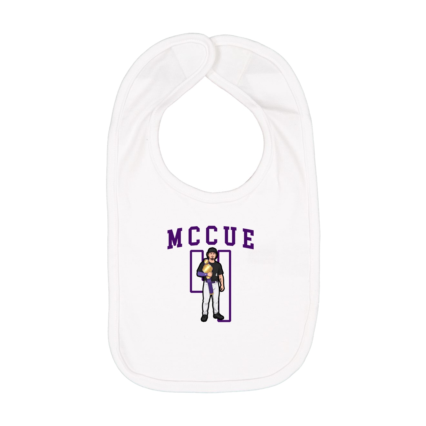 Infant Bib — Shirsey in White