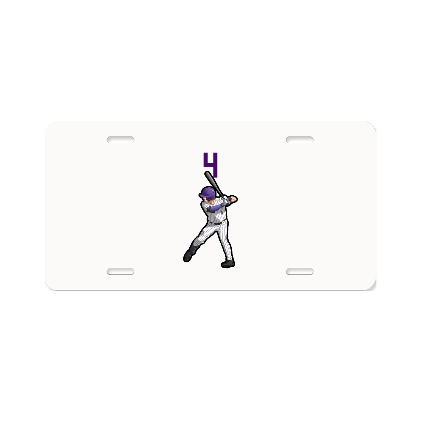 License Plate — Number Top in Classic
