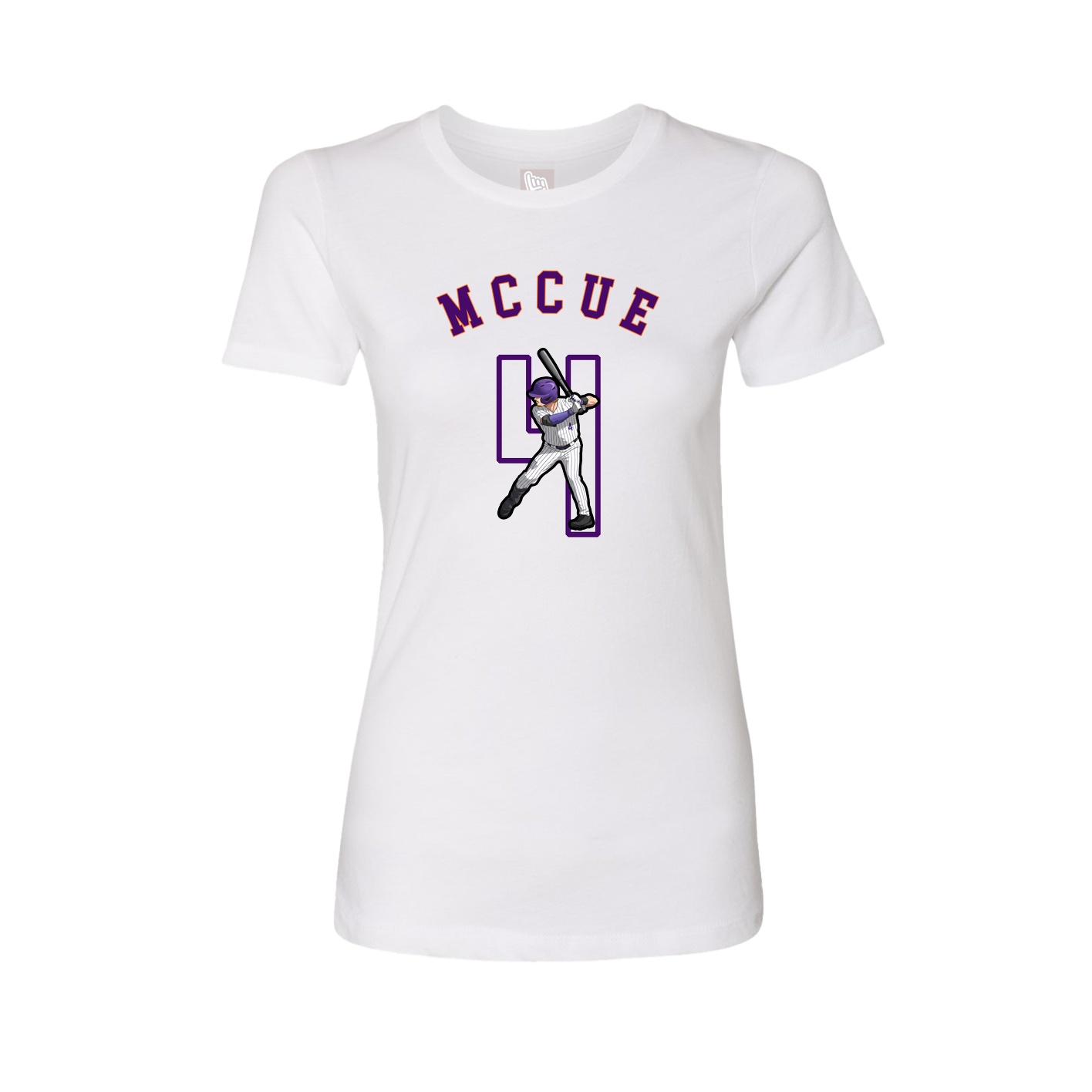 Fitted Women's Tee — Shirsey Arch in White