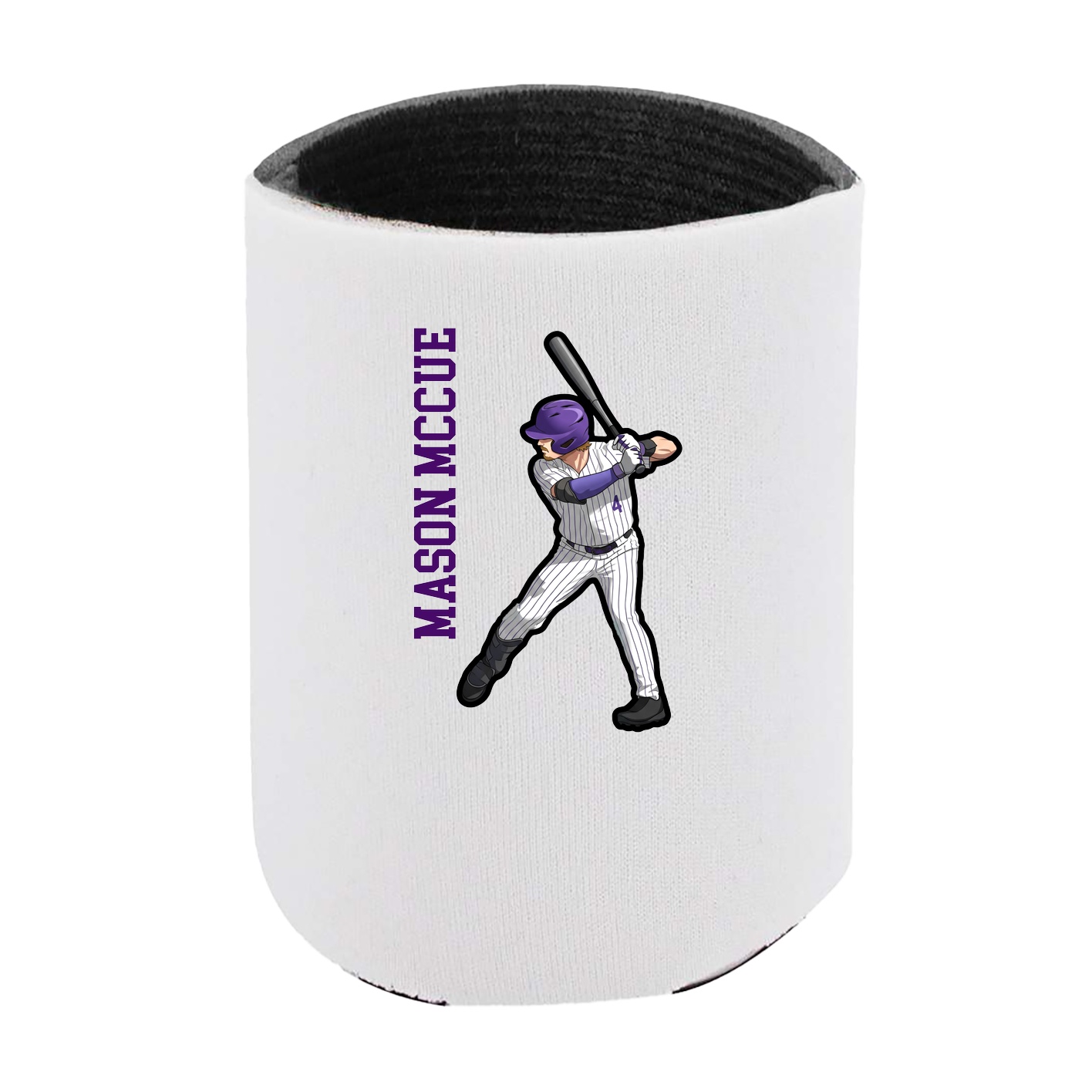 Can Holder — Name Vertical in White
