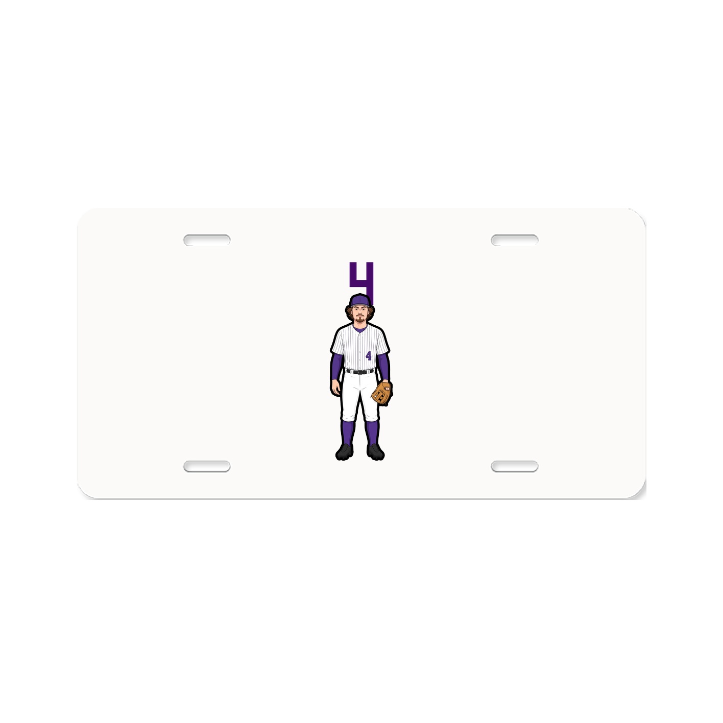 License Plate — Number Top in Classic