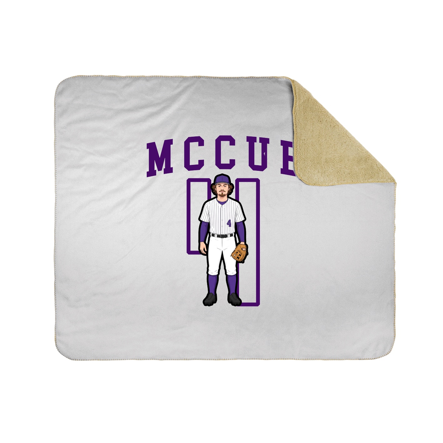 Throw Blanket — Shirsey in White