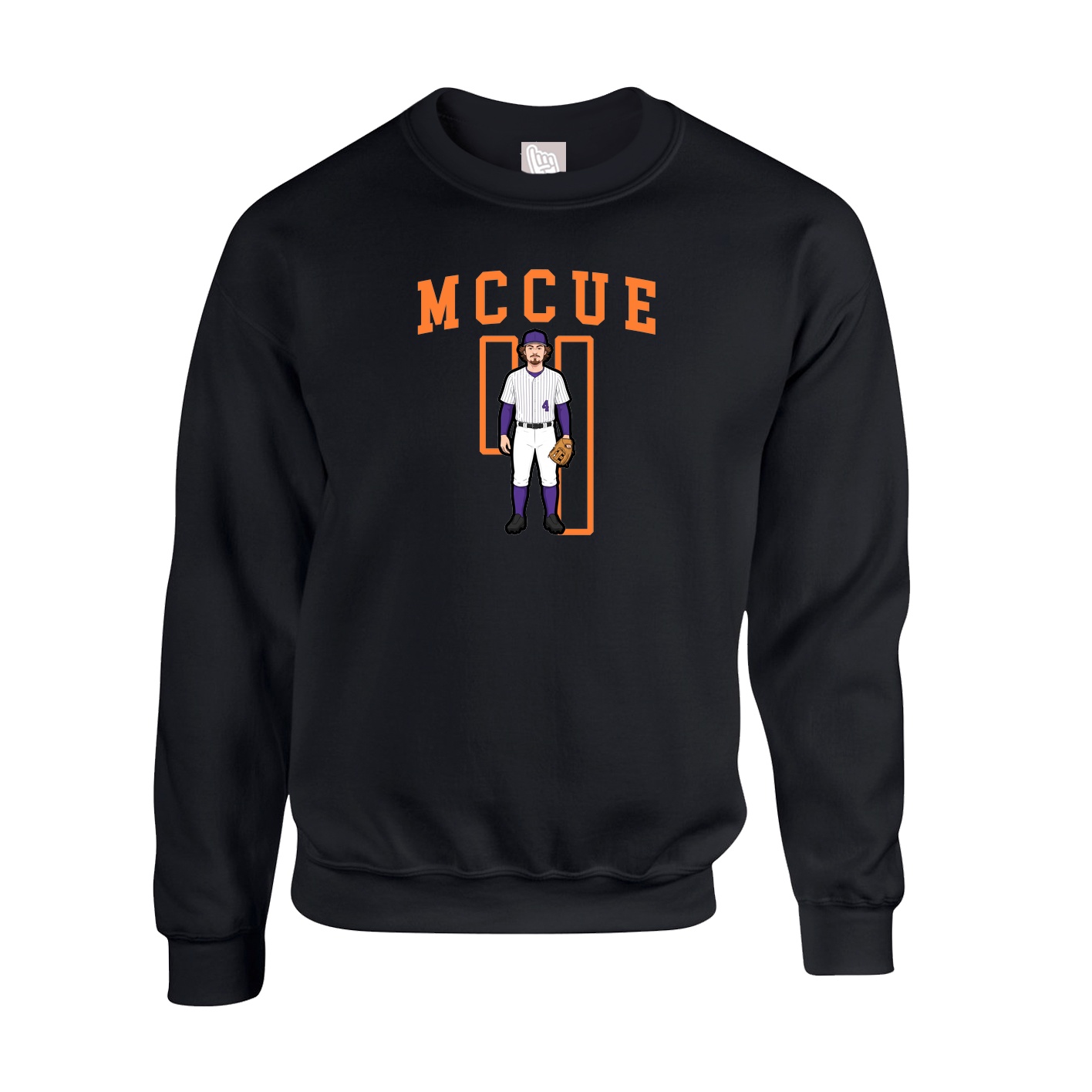 Fleece Crew — Shirsey in Black