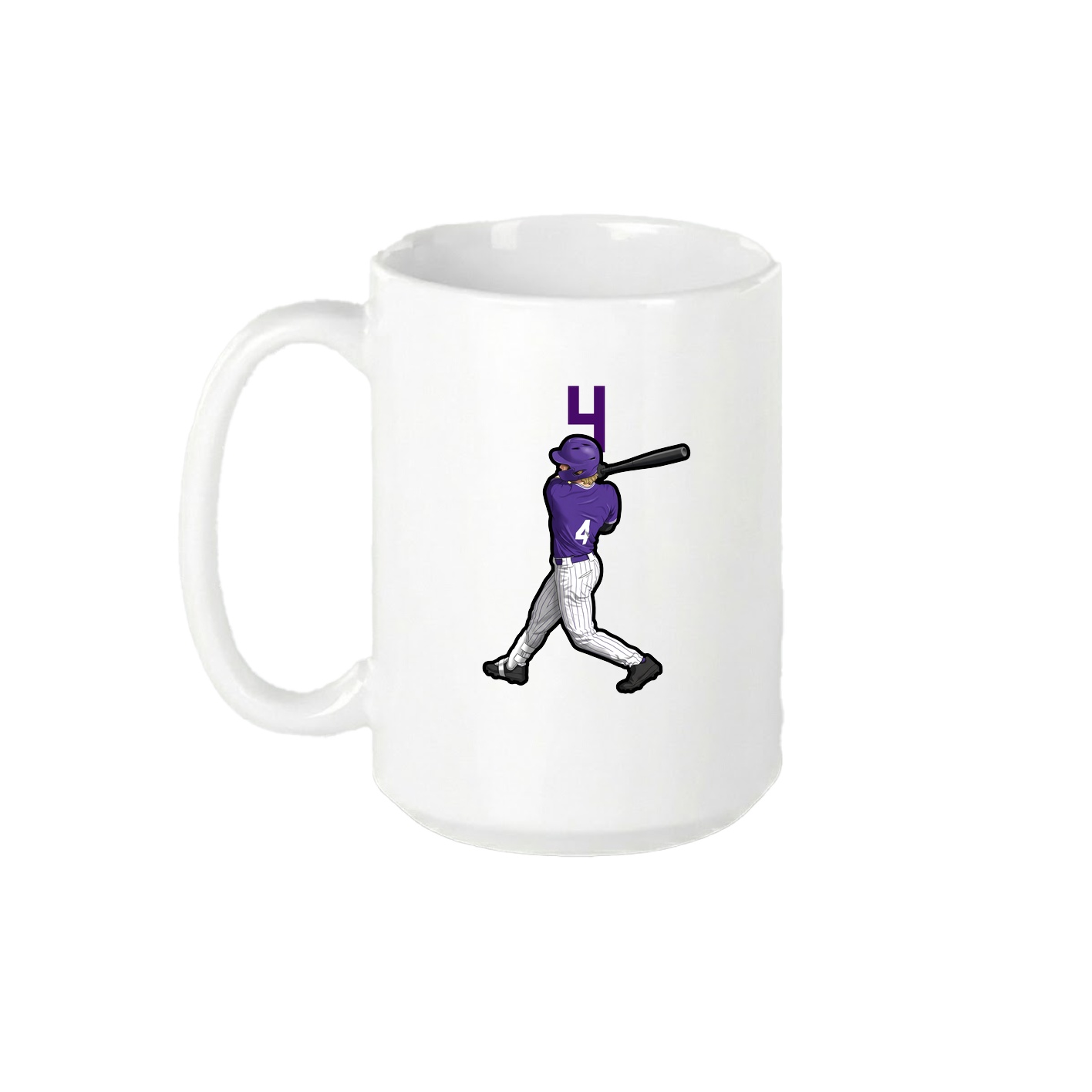 15oz Coffee Mug — Number Top in White