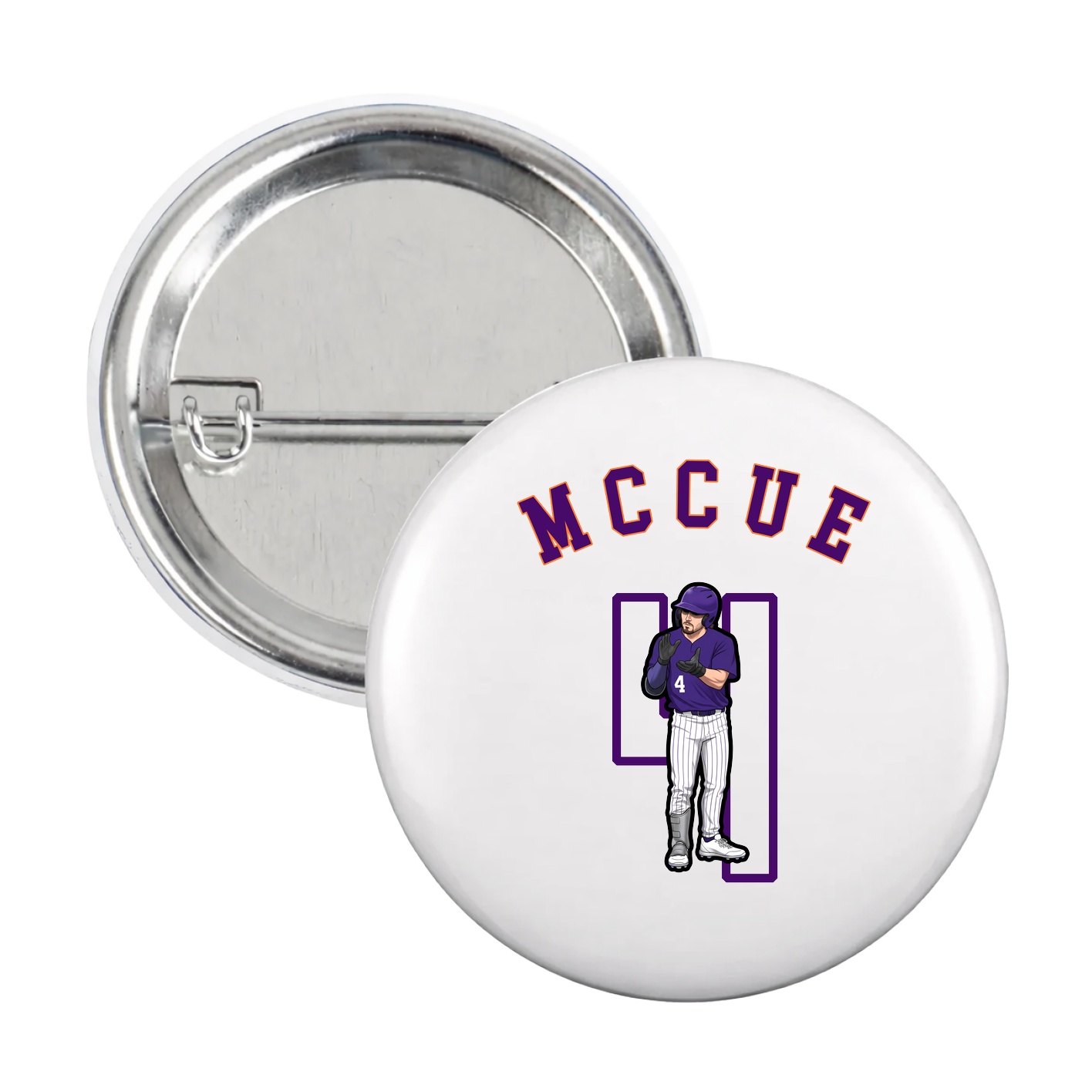 Game Day Button — Shirsey Arch in White