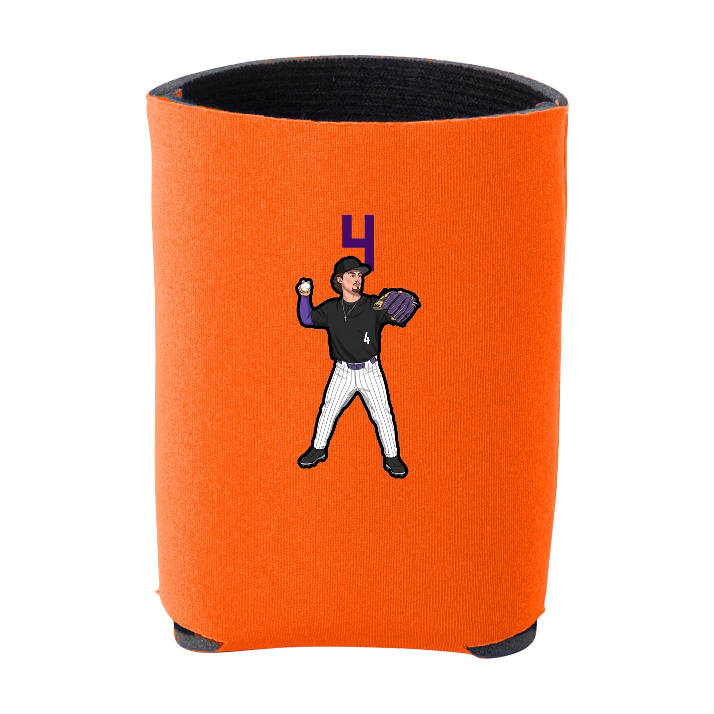Can Holder — Number Top in Orange