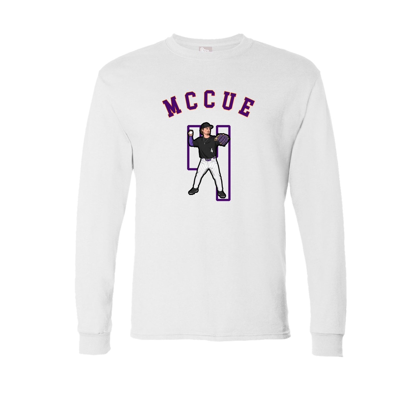 Long Sleeve Tee — Shirsey Arch in White
