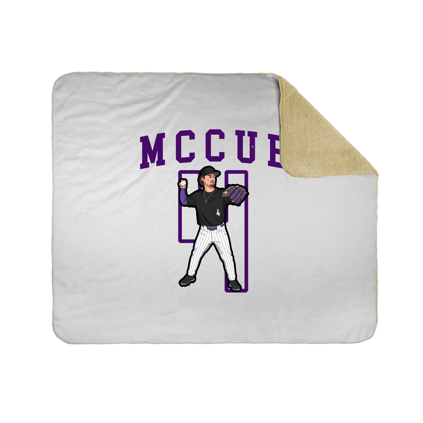 Throw Blanket — Shirsey in White