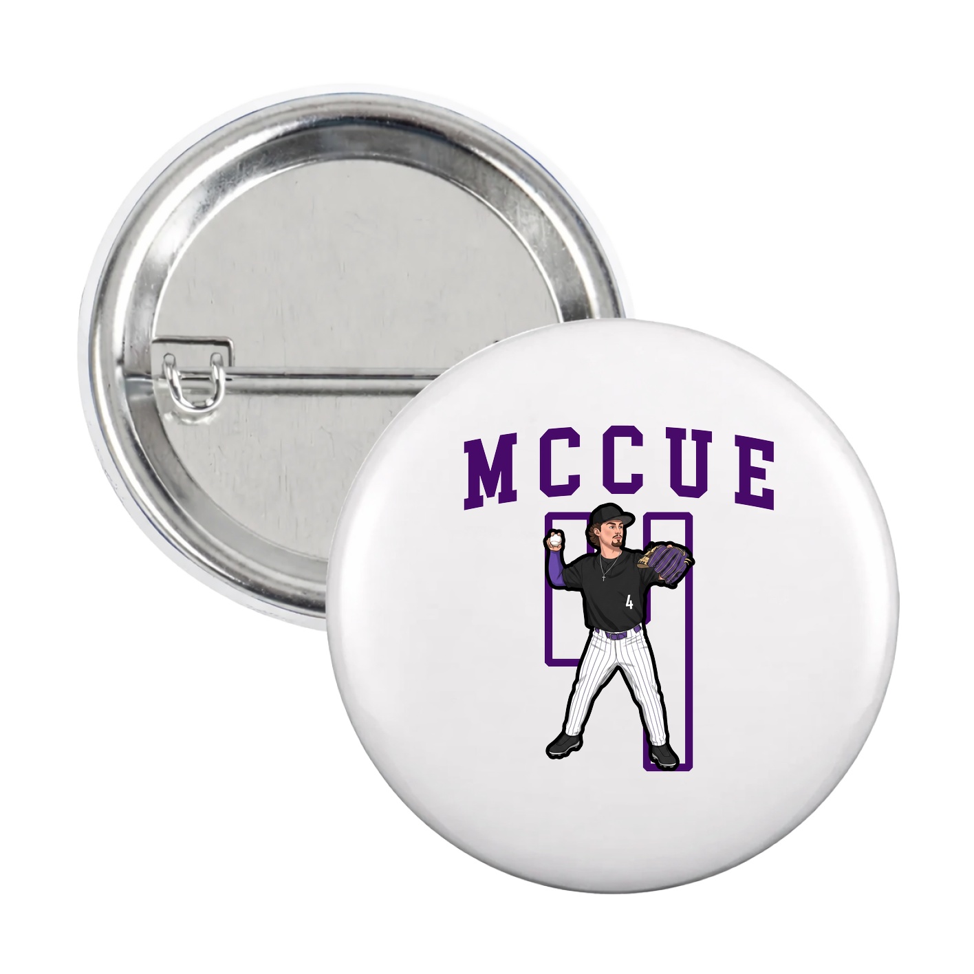 Game Day Button — Shirsey in White