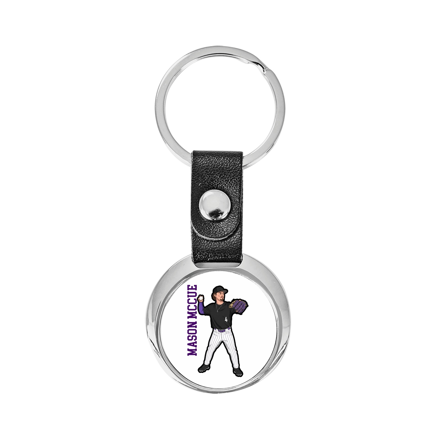 Key Chain — Name Vertical in Classic