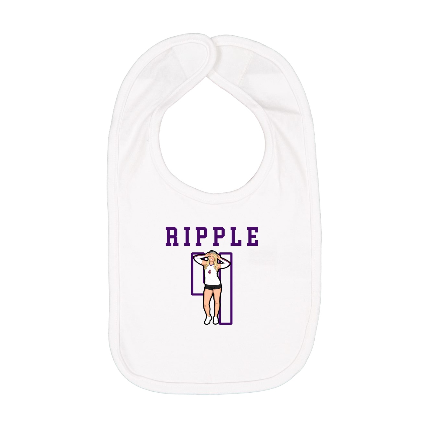 Infant Bib — Shirsey in White