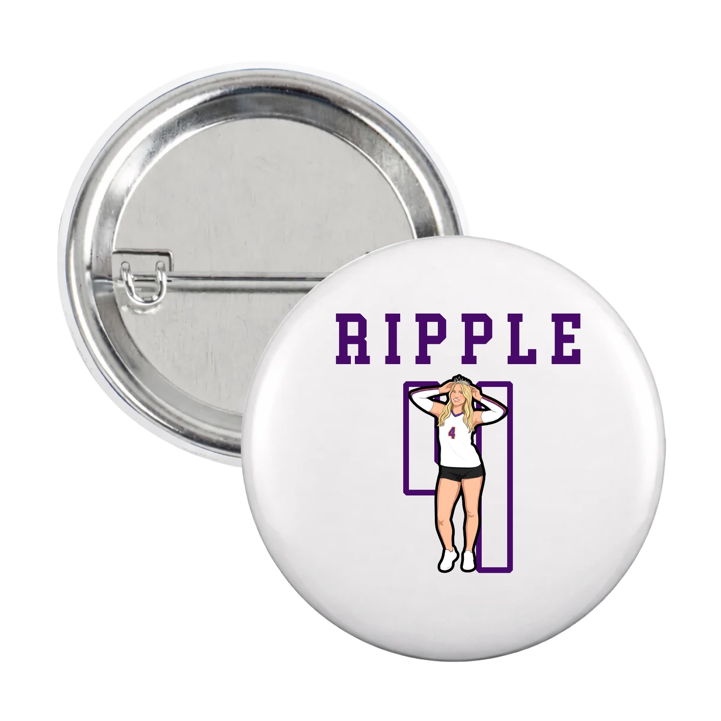 Game Day Button — Shirsey in White