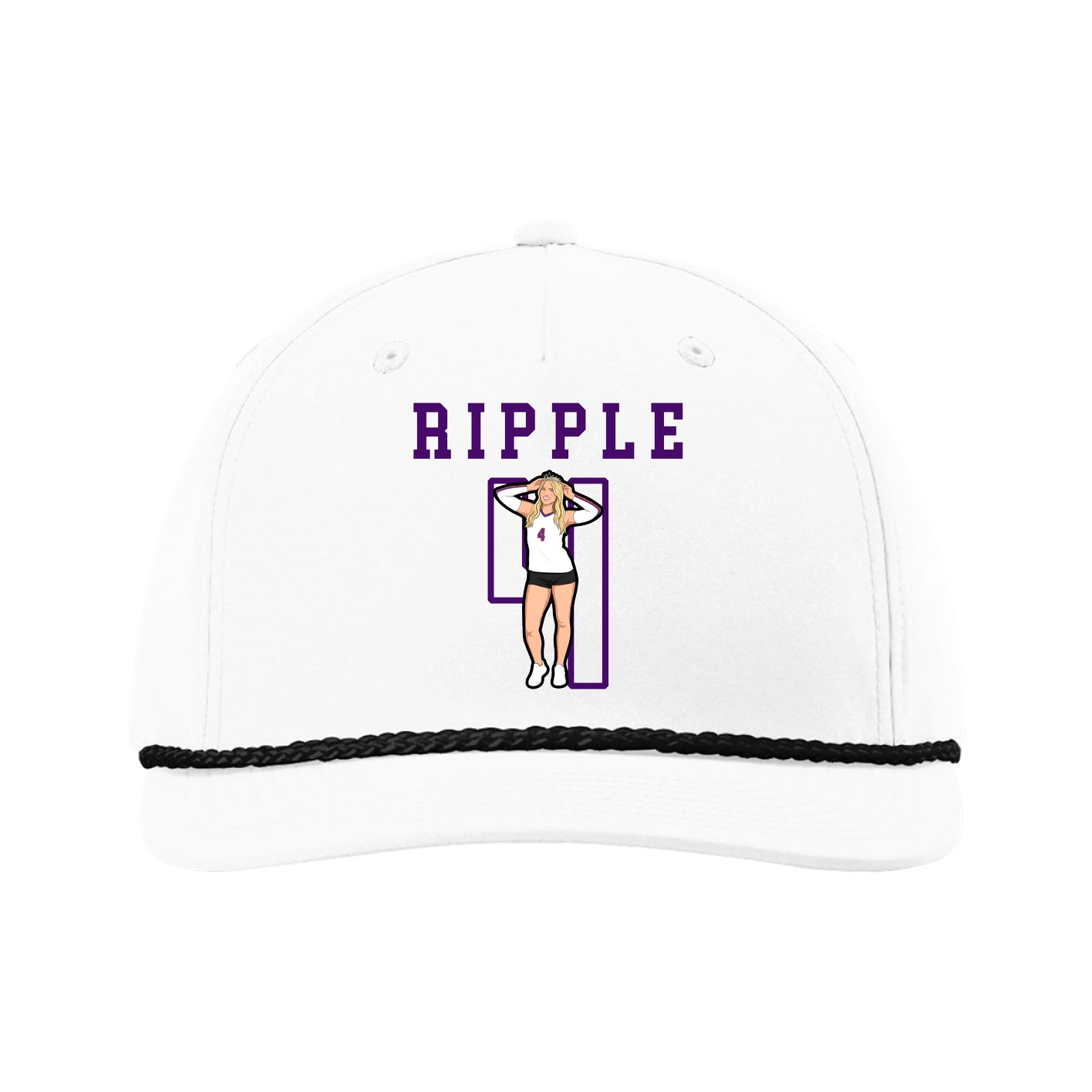 Five-Panel Classic Rope Cap — Shirsey in White