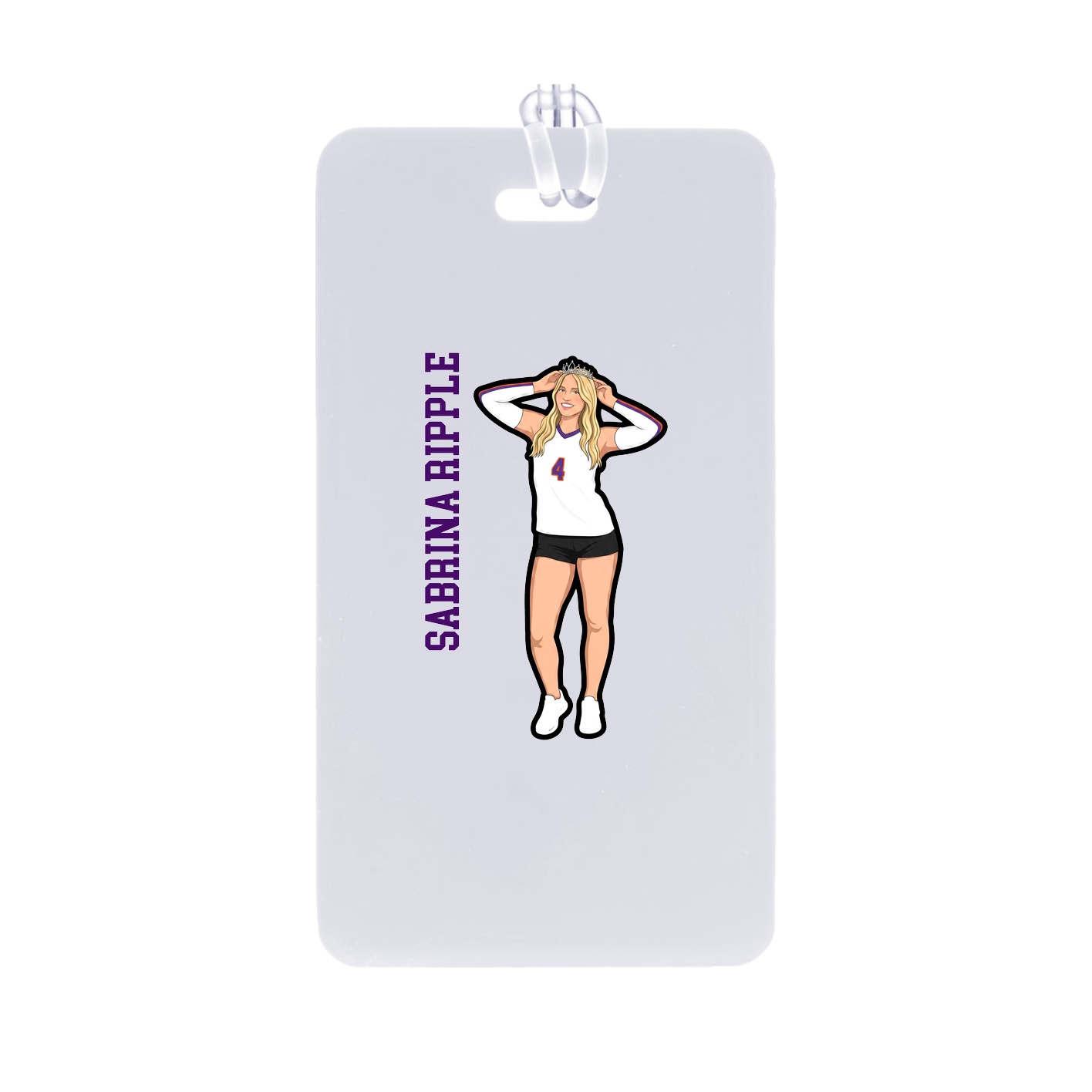 Bag Tag — Name Vertical in Classic