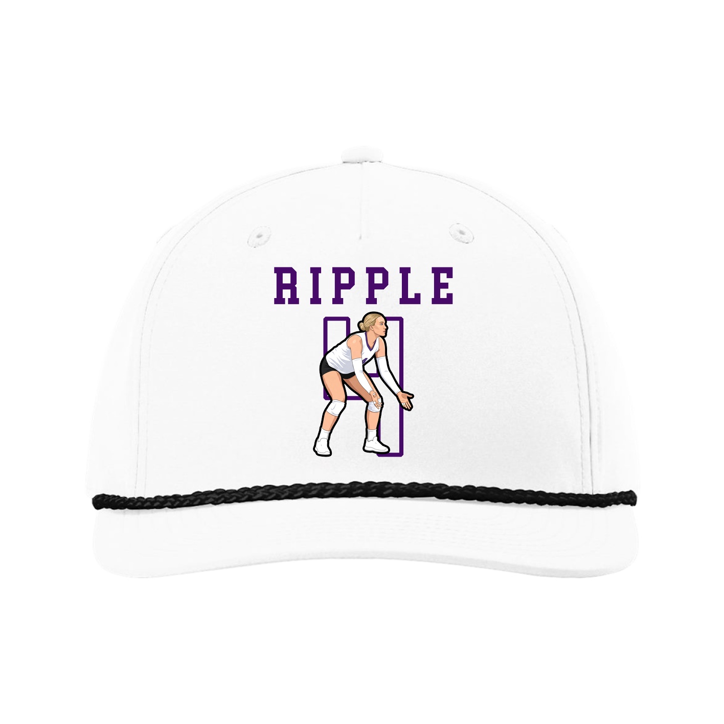 Five-Panel Classic Rope Cap — Shirsey in White