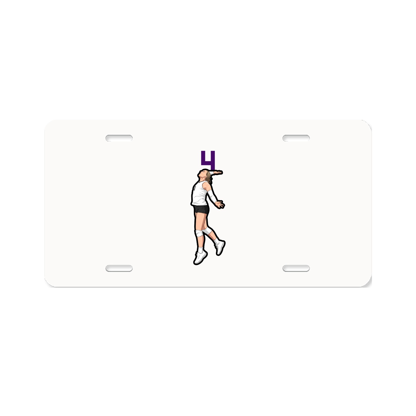 License Plate — Number Top in Classic