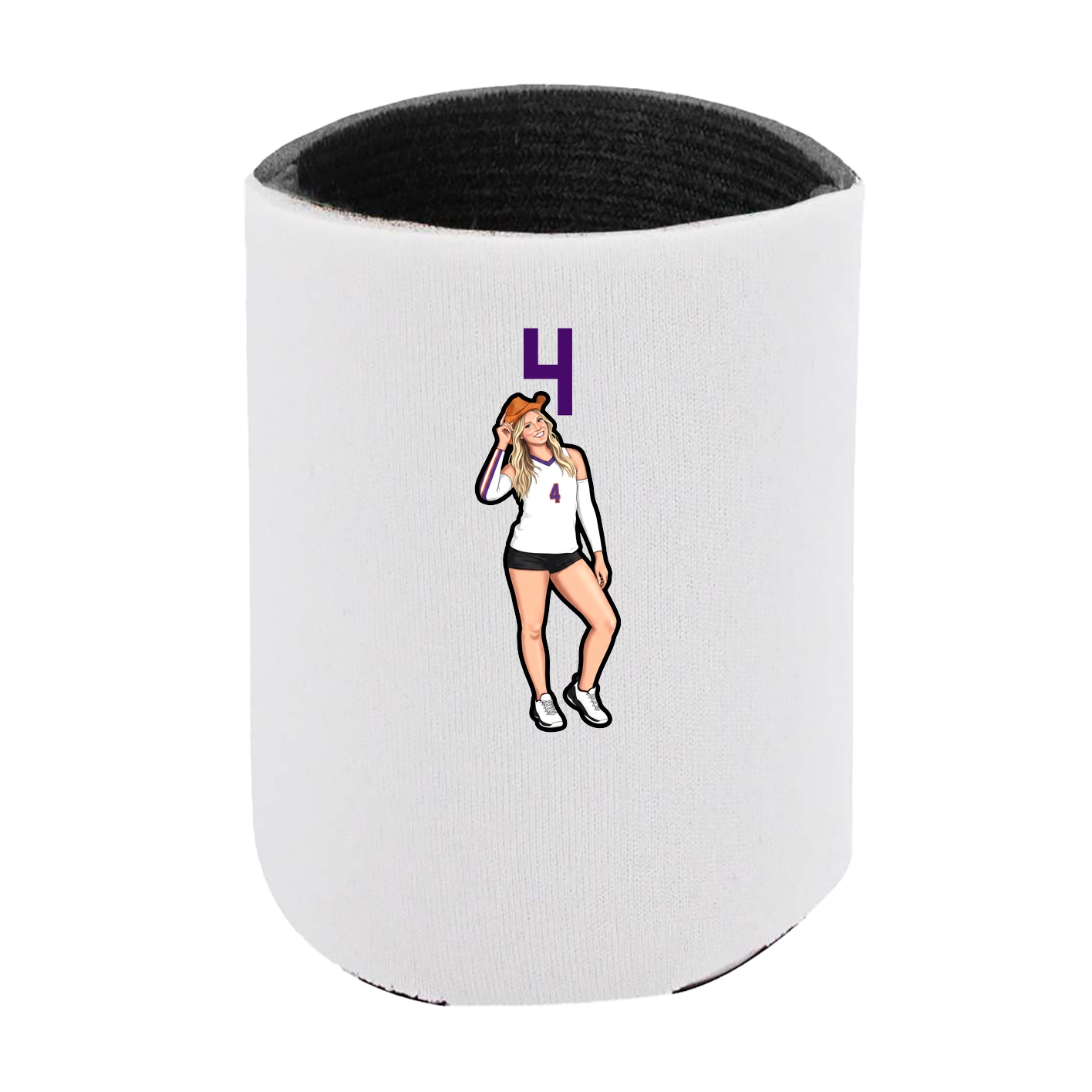 Can Holder — Number Top in White