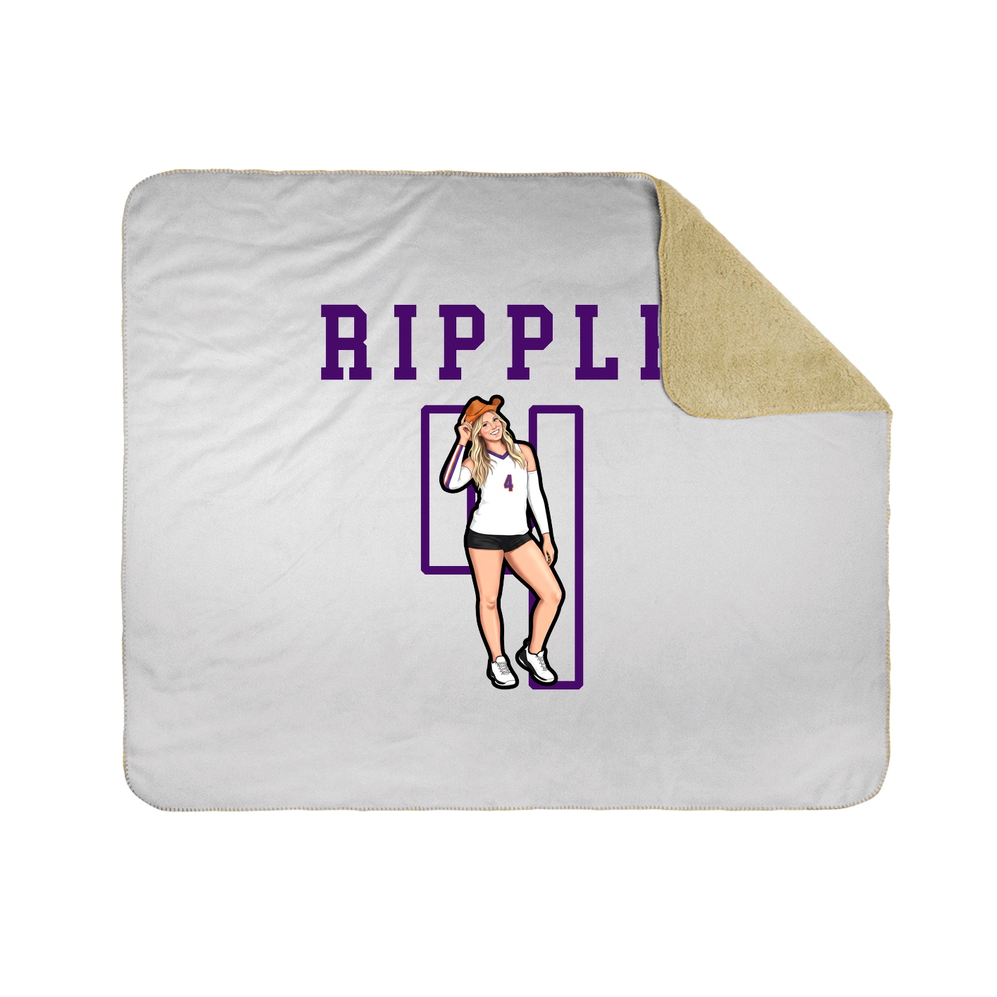 Throw Blanket — Shirsey in White