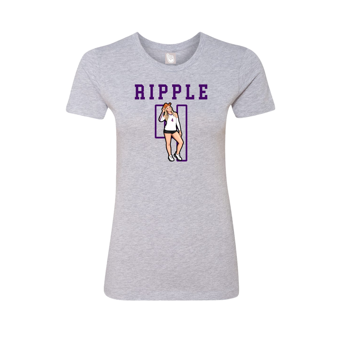 Fitted Women's Tee — Shirsey in Grey