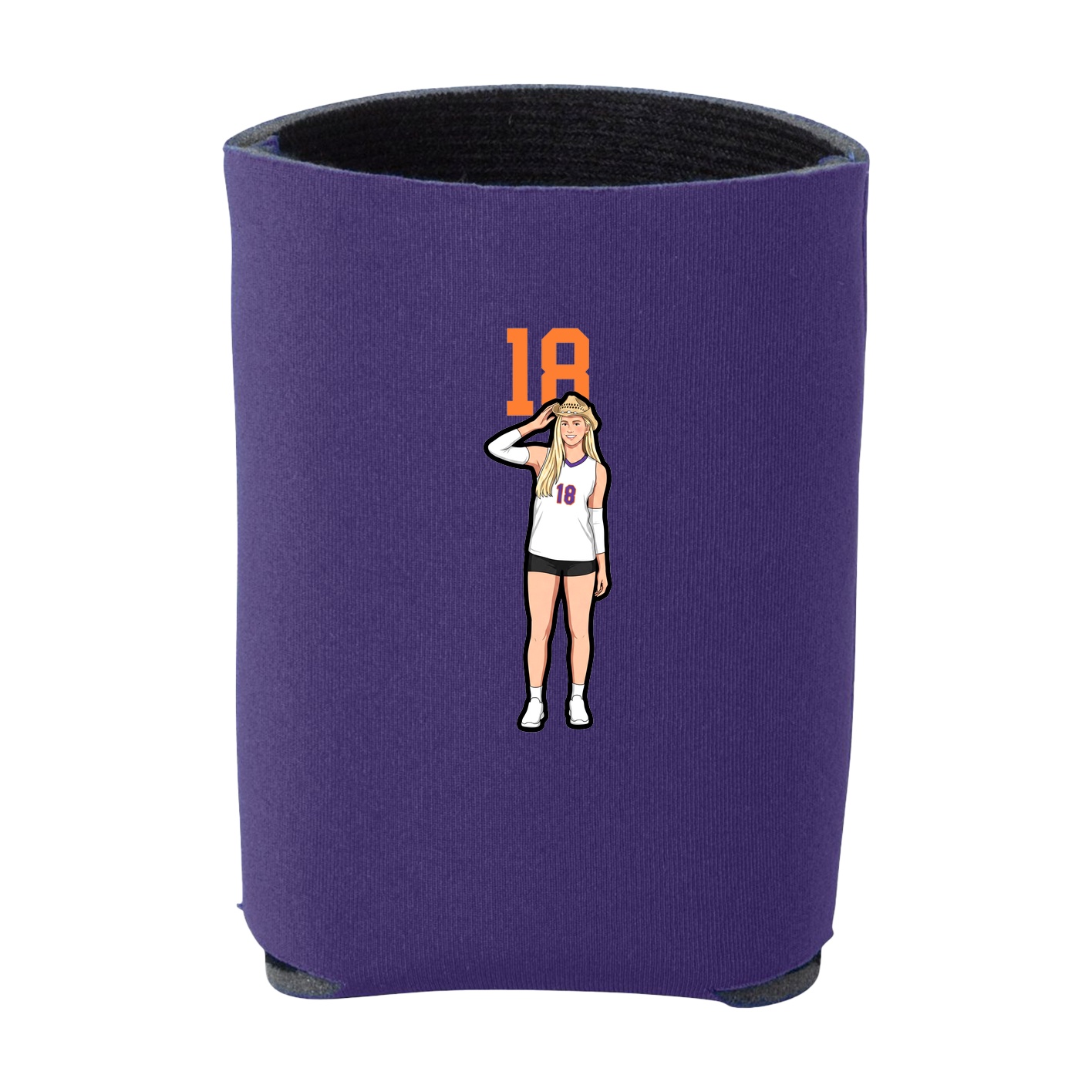 Can Holder — Number Top in Purple