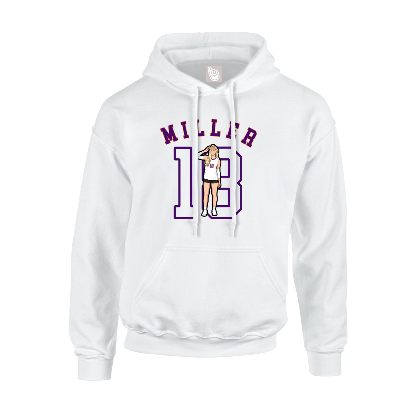 Hoodie — Shirsey Arch in White