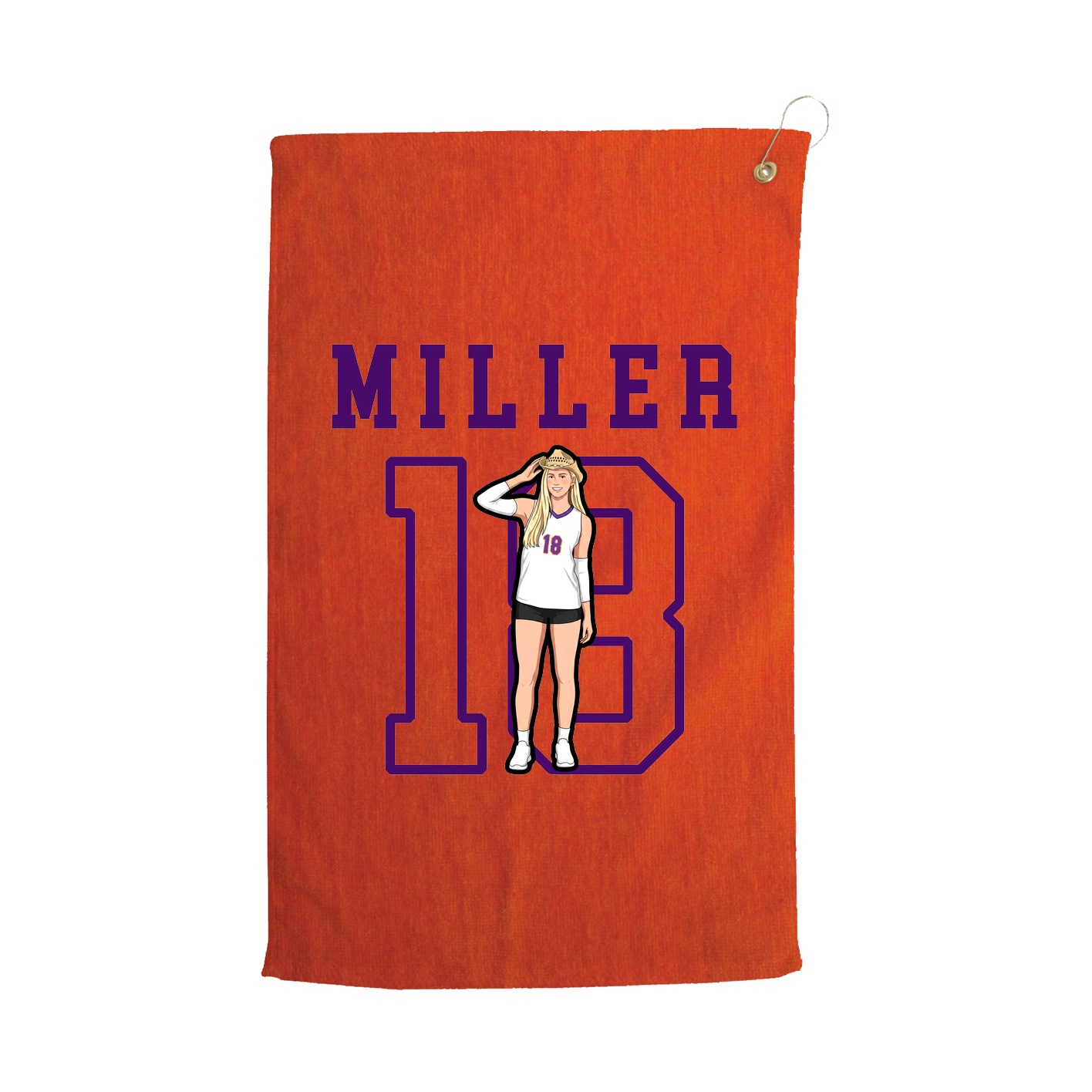 Golf Towel — Shirsey in Orange
