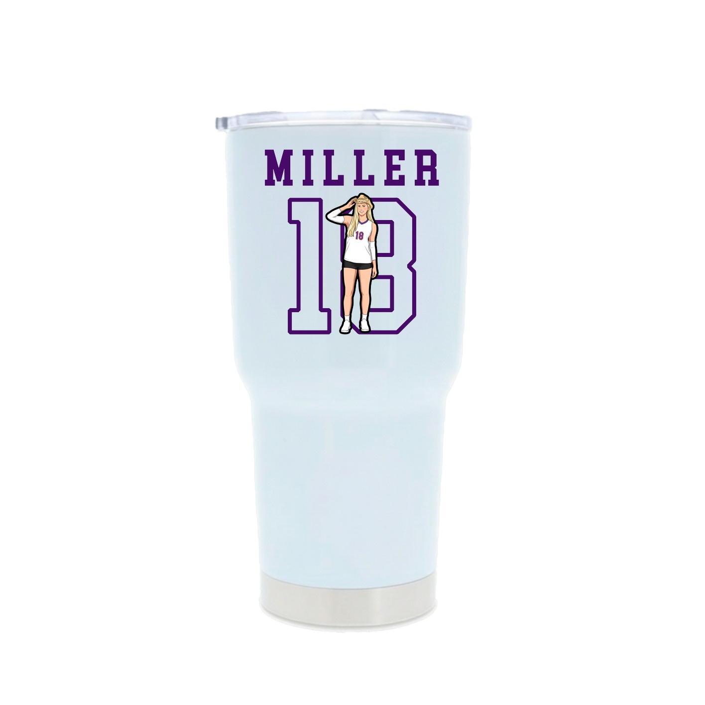 30oz Stainless Steel Tumbler — Shirsey in White