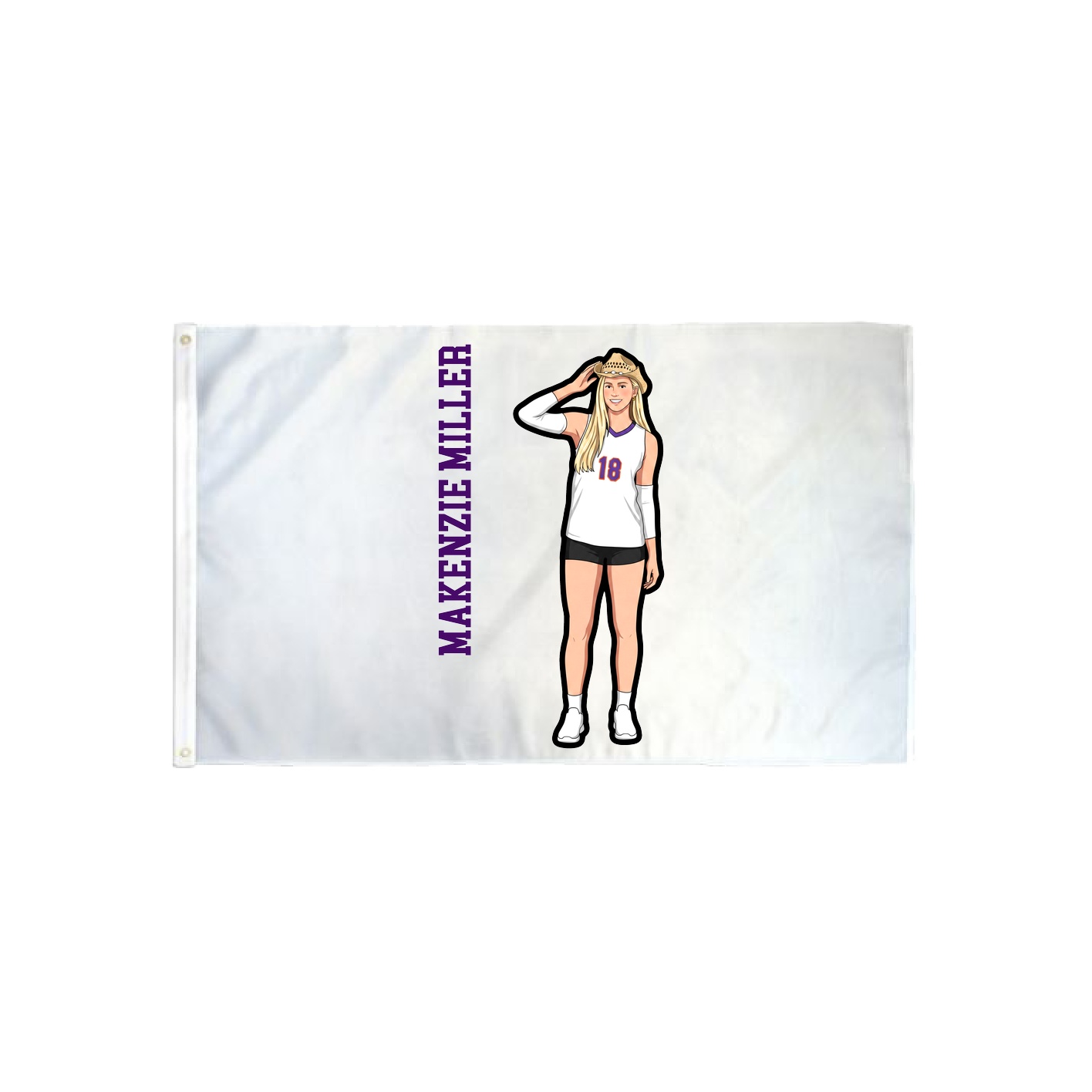 3x5 Flag — Name Vertical in Classic